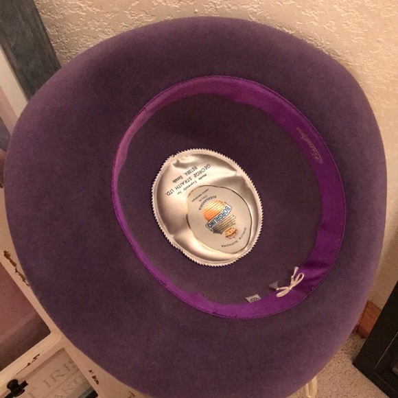 BORSALINO ITALIAN LAVENDER PURPLE HAT 22 1/2- NWOT - Picture 5 of 8